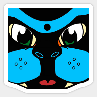 Pop-Up-Pup Muzzle - Blue Sticker